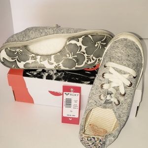 ECU Roxy Women's Bayshore Slip on Shoe Sneaker, Gy